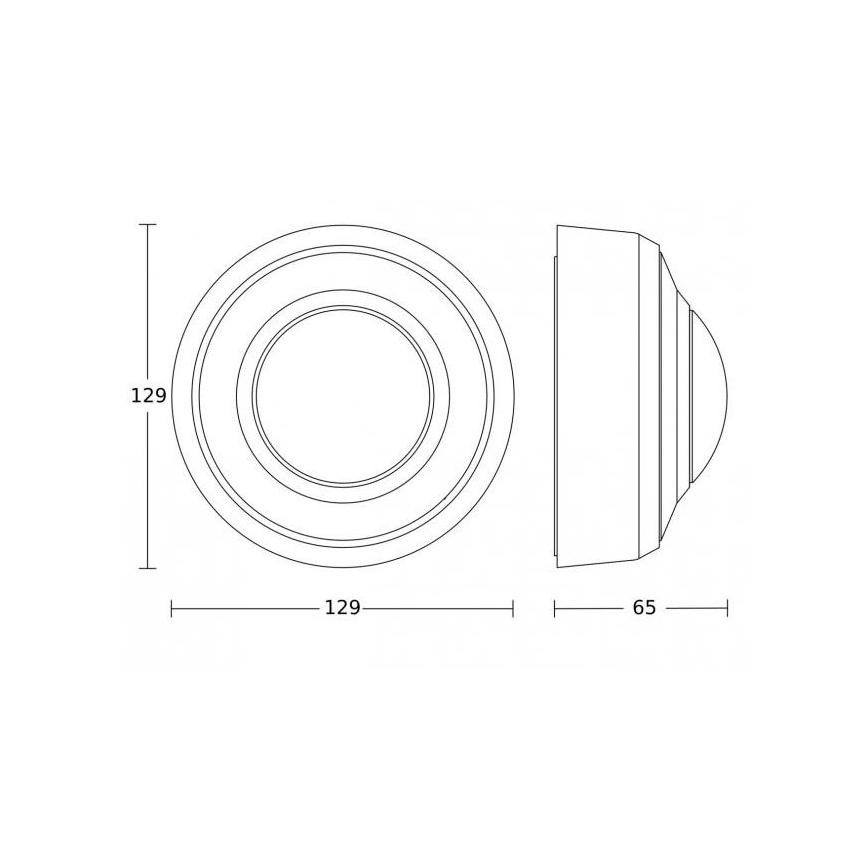 Steinel 087951 - Détecteur de mouvement extérieur avec un détecteur de présence PD-8 ECO KNX 360° IP54 blanc