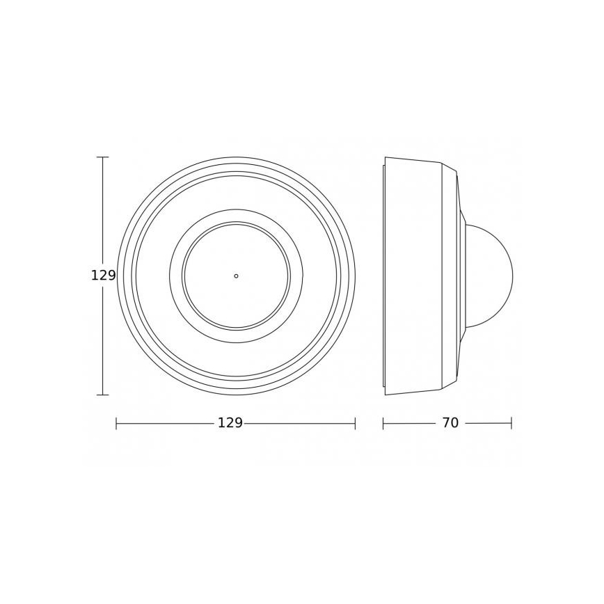 Steinel 088002 - Outdoor-Bewegungssensor mit Präsenzsensor PD-24 ECO KNX 360° IP54 schwarz
