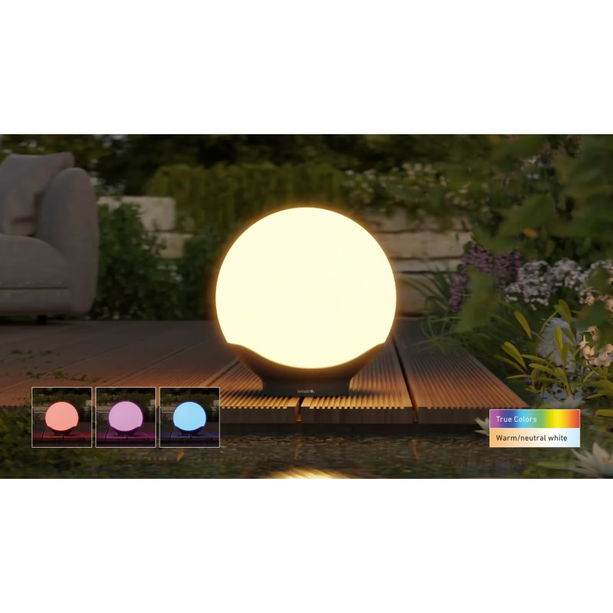 Steinel 089375 - Lampe extérieure LED RGBW avec détecteur, LED 9,07 W/24 V, 400 mm, IP65