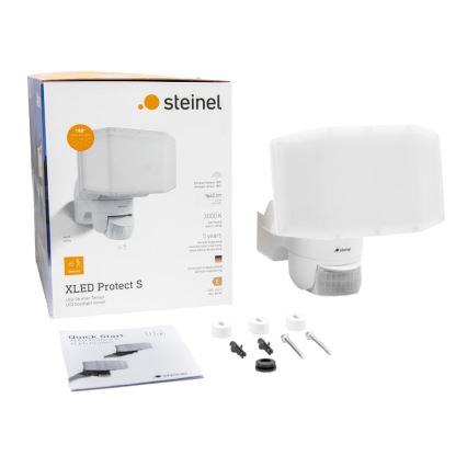 Steinel 089894 - Projecteur avec détecteur XLED PROTECT LED/14,3W/230V 3000K IP54 blanc