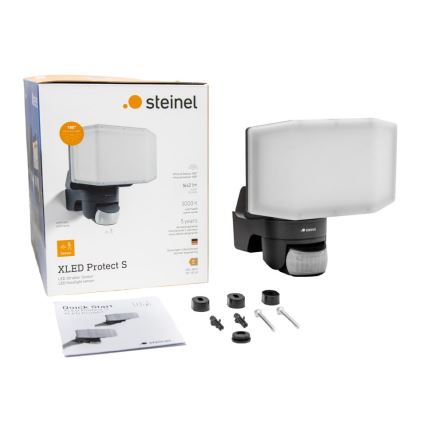 Steinel 090012 - Projecteur avec détecteur XLED PROTECT LED/14,3W/230V 3000K IP54 anthracite