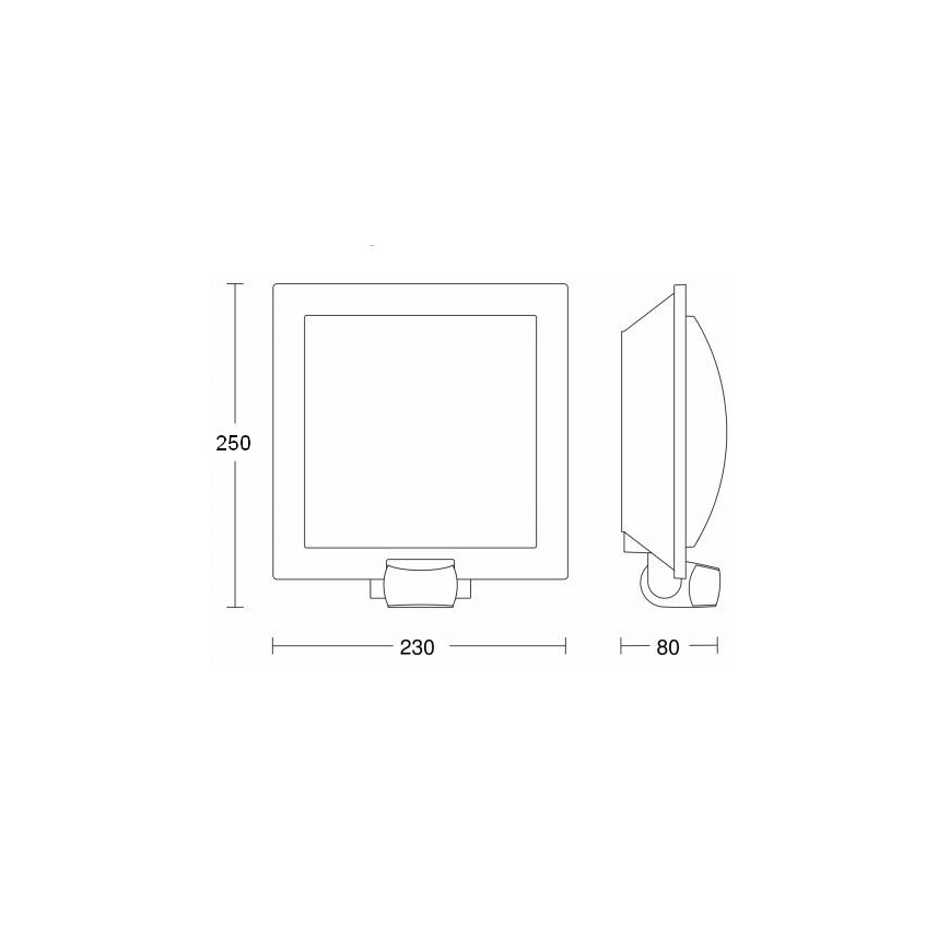 Steinel 566814 - Applique da esterno con sensore 1xE27/60W/240V L 20 S
