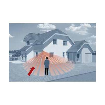 STEINEL 603717 - Sensore ad infrarossi per esterno IS 2180 2 nero IP54