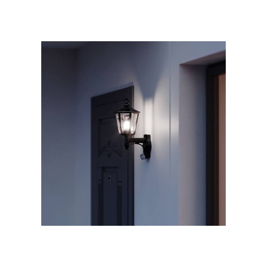 Steinel 617813 - Lampada da parete con sensore per esterno L 15 1xE27/60W/230V