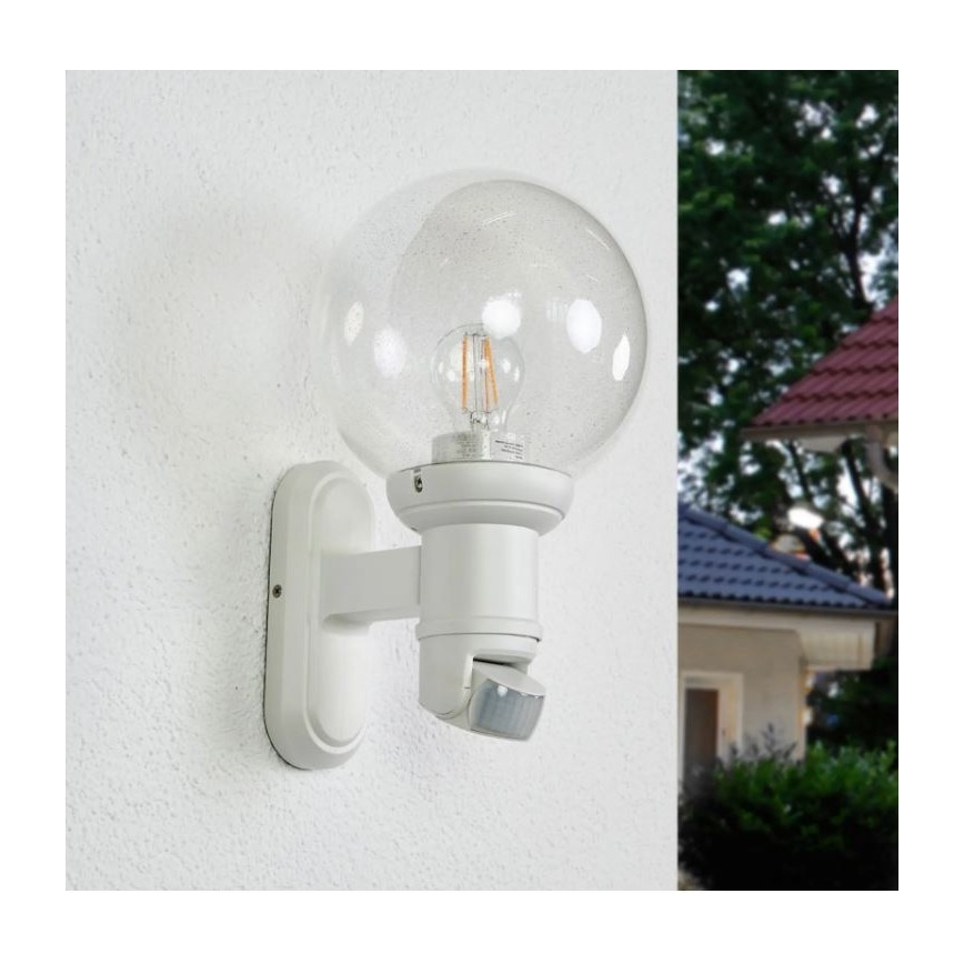 STEINEL 634315 - L 560 S Applique bianca con sensore da esterno IP44