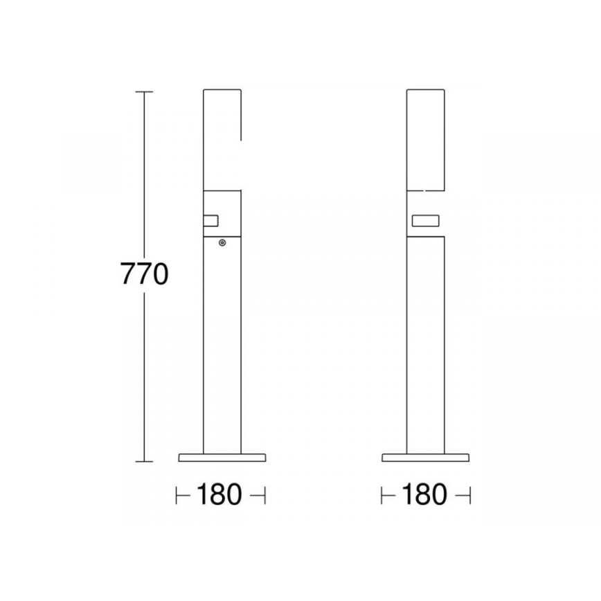 STEINEL 69476 - LED-Außenleuchte mit Sensor GL 65 S LED/8,7W/230V IP44 3000K anthrazit