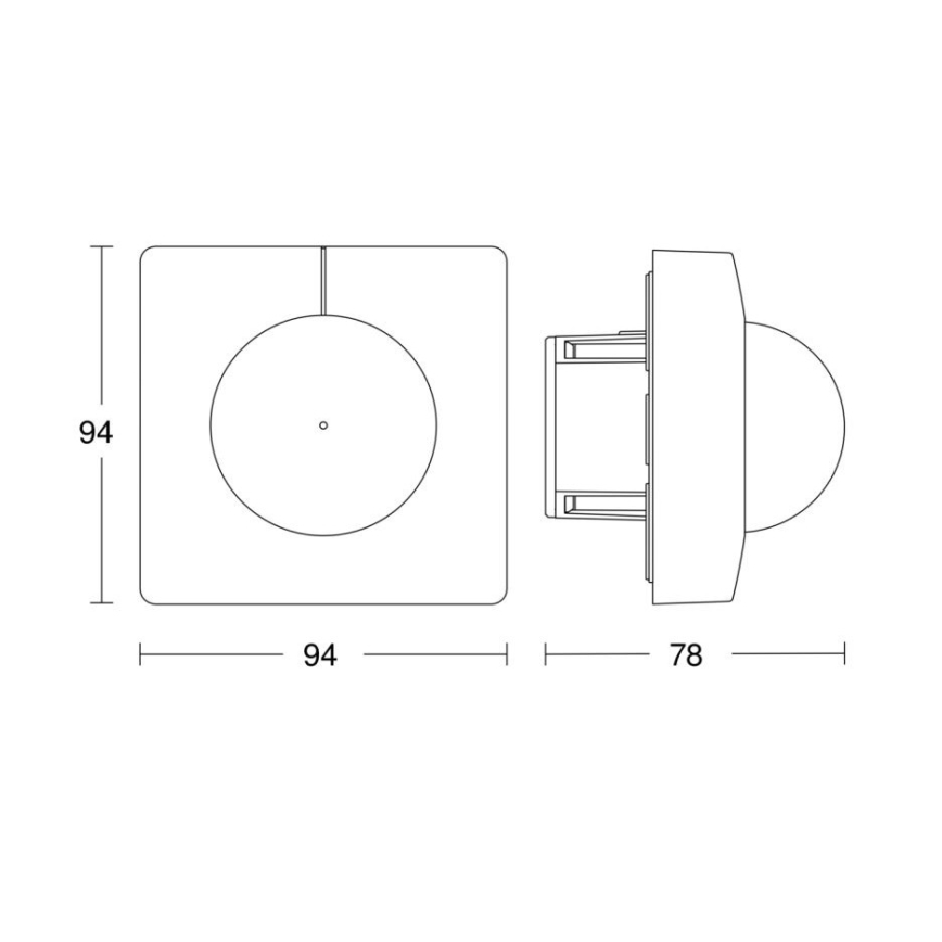 Steinel 751302 - Präsenzmelder HF 360 COM1 weiß
