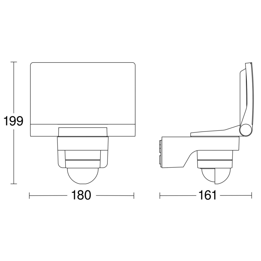 STEINEL 82093 - Projecteur avec détecteur XLED PROTECT LED/13,6W/230V IP44 blanc