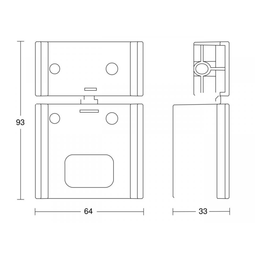 STEINEL 85148 - Support mural d'angle IS ECO blanc