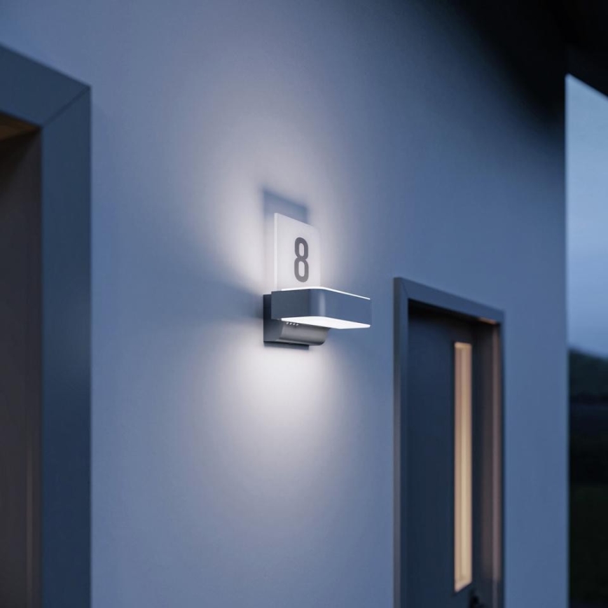 STEINEL 87579 - Numéro de maison avec détecteur L 820 SC LED/9,8W/230V IP44