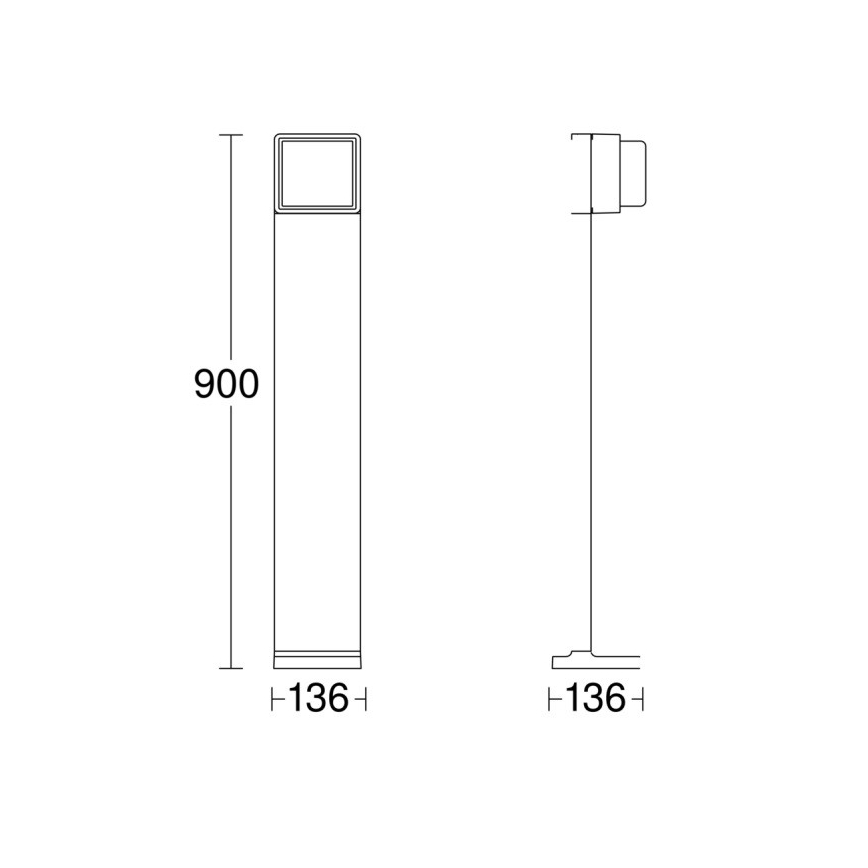 Steinel-Lampe d'extérieur à intensité variable avec détecteur GL 85 SC 900 LED/9W/230V IP44