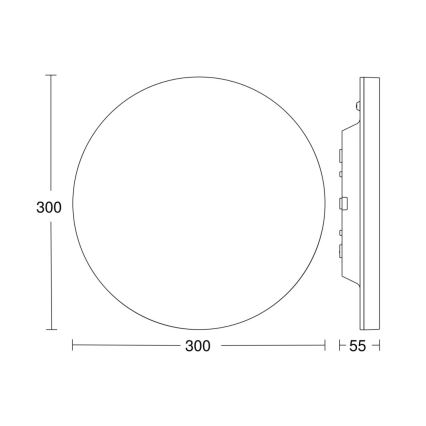 Steinel 067717 - Plafoniera LED dimmerabile con sensore RS PRO R10 PLUS SC 8,5W/230V IP40 3000K