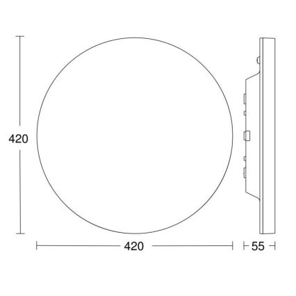 Steinel - Plafoniera LED dimmerabile con sensore RSPROR30BASICSC 23,22W/230V IP40 3000K
