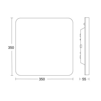 Steinel - Plafoniera LED dimmerabile con sensore RSPROR30QBASICSC 23,26W/230V IP40 3000K