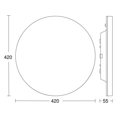 Steinel - Plafoniera LED dimmerabile con sensore RSPROR30QBASICSC 23,26W/230V IP40 4000K