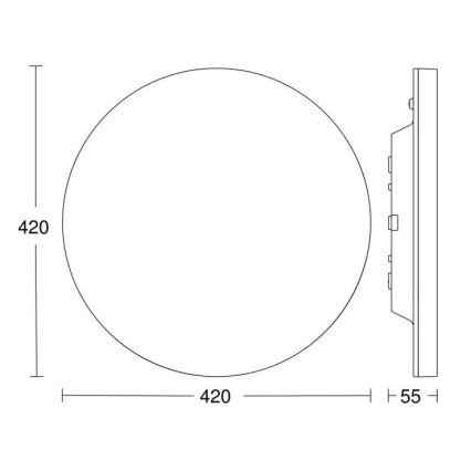 Steinel 067762 - Plafonnier à intensité variable LED avec détecteur RS PRO R30 plus SC 23,7W/230V 4000K IP40