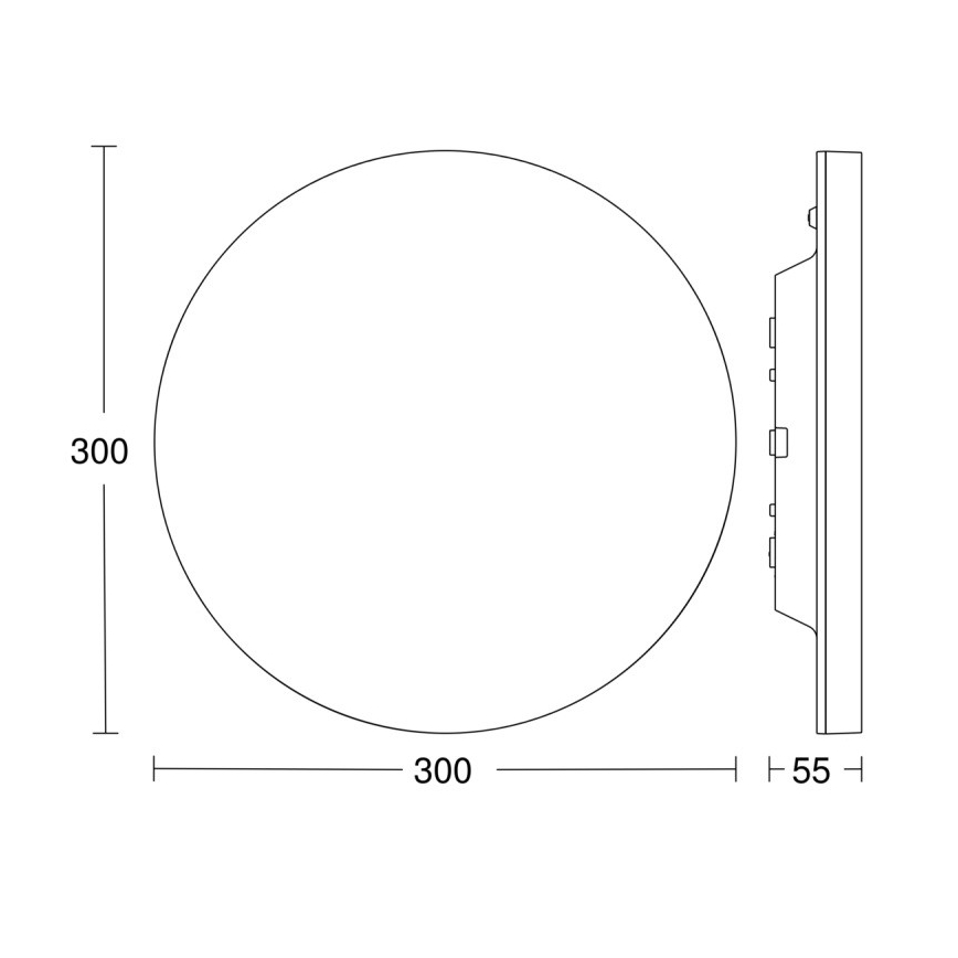 Steinel 067816 - Luminaire LED à intensité variable avec détecteur RSPROR10BASIC 8,5W/230V 3000K IP40