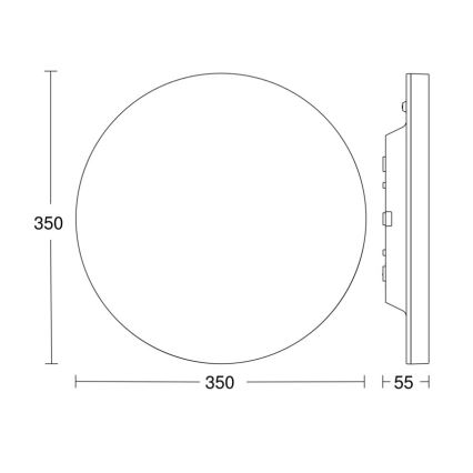 Steinel - Plafonnier LED à intensité variable avec détecteur RSPROR20BASIC 15,3W/230V IP40 3000K
