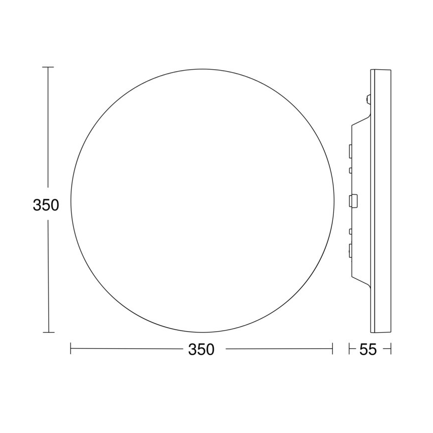 Steinel - Plafonnier LED à intensité variable avec détecteur RSPROR20BASIC 15,3W/230V IP40 3000K