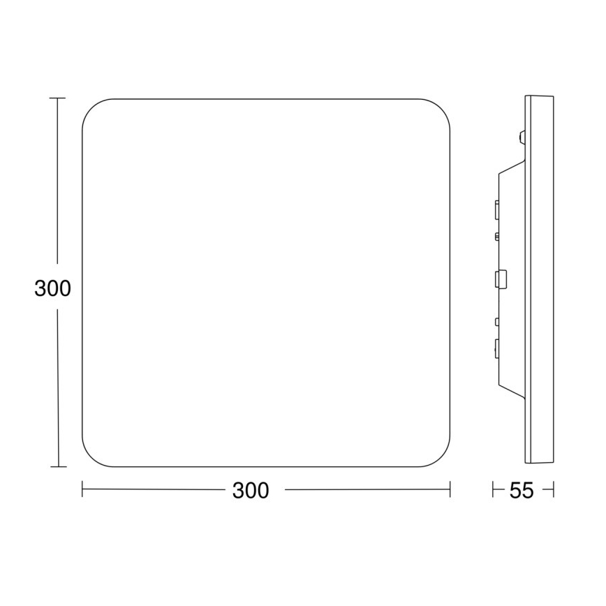 Steinel 067748 - Plafonnier LED à intensité variable avec détecteur RS PRO R20 PLUS 15,86W/230V IP40 3000K