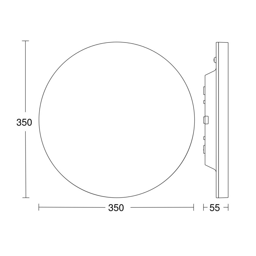 Steinel 067755 - Plafonnier LED à intensité variable avec détecteur RS PRO R20 PLUS 15,86W/230V IP40 3000K