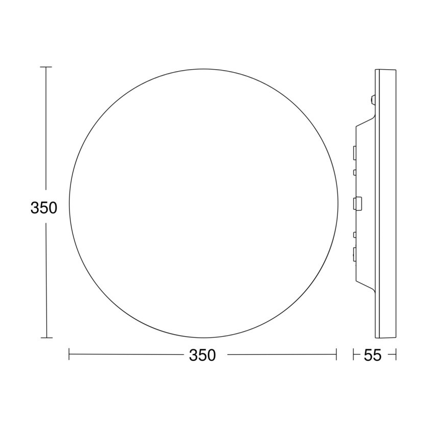 Steinel 067724 - Plafonnier LED à intensité variable avec détecteur RS PRO R20 PLUS 15,86W/230V IP40 4000K