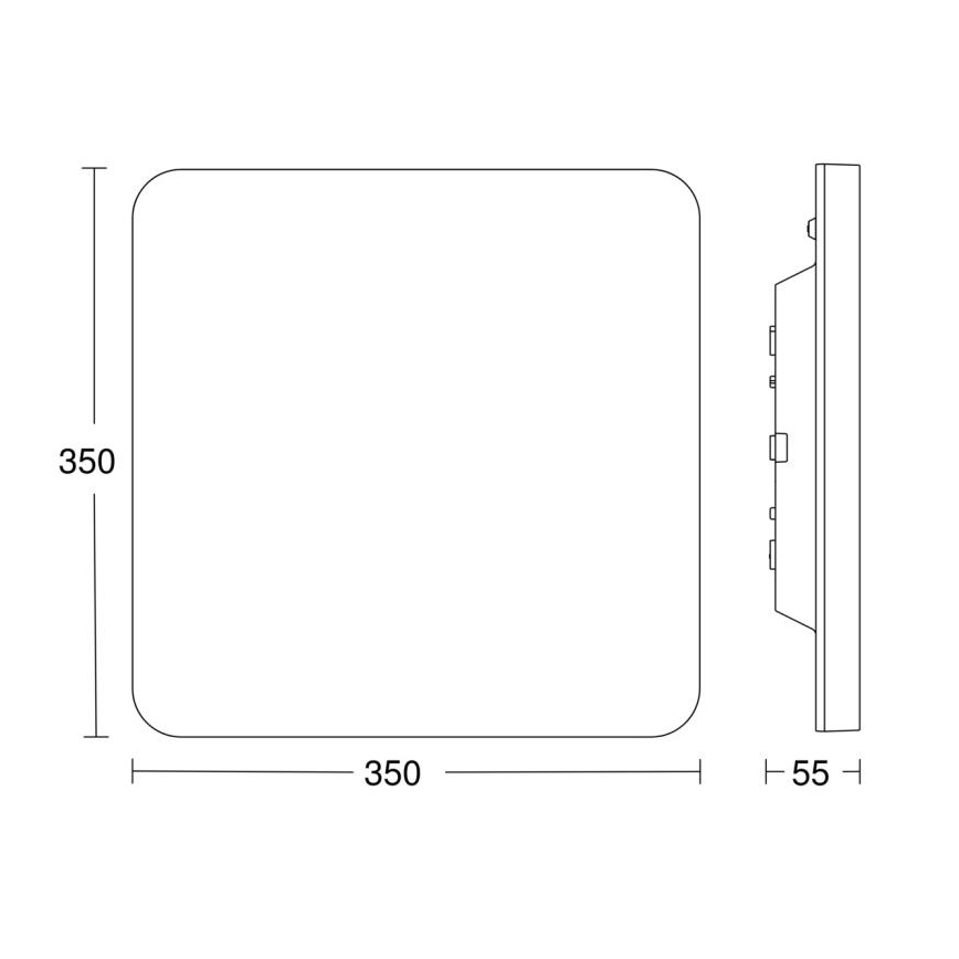 Steinel 067786 - Plafonnier LED à intensité variable avec détecteur RS PRO R30 Q plus SC 23,9W/230V 3000K IP40