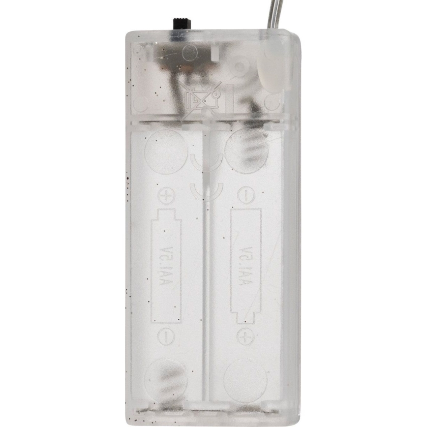 Stella di Natale LED RGB per l'albero 10xLED/2xAA 15cm
