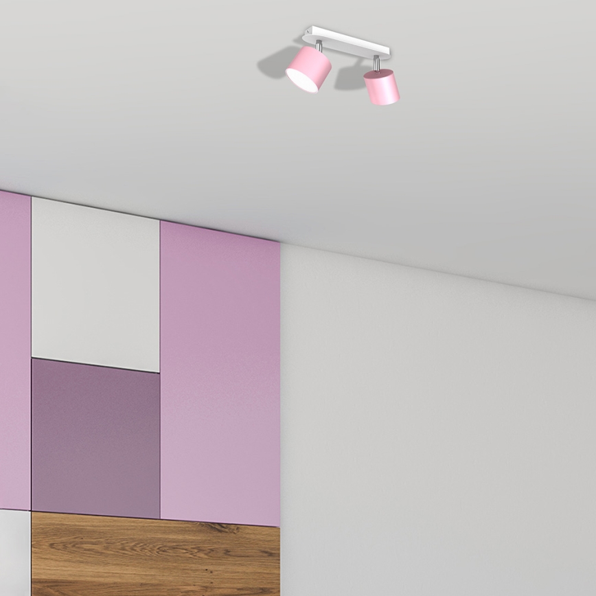 Strahler DIXIE 2xGX53/11W/230V rosa