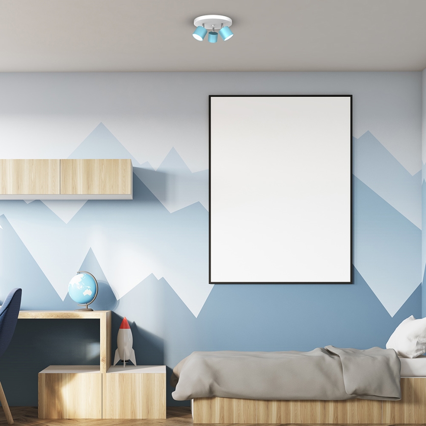 Strahler DIXIE 3xGX53/11W/230V blau