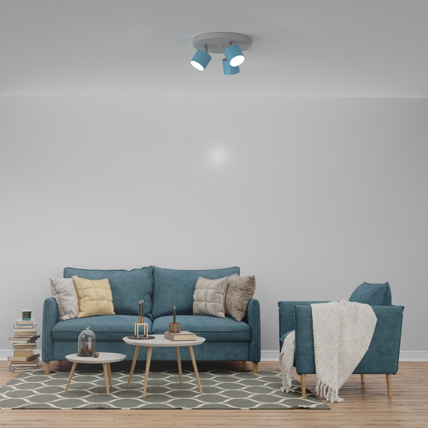 Strahler DIXIE 3xGX53/11W/230V blau