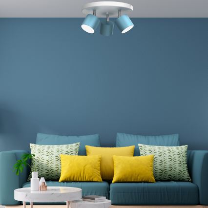 Strahler DIXIE 3xGX53/11W/230V blau