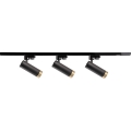 Strahler für Schienensystem FADO 3xGU10/10W/230V + 1 m Schienensystem schwarz