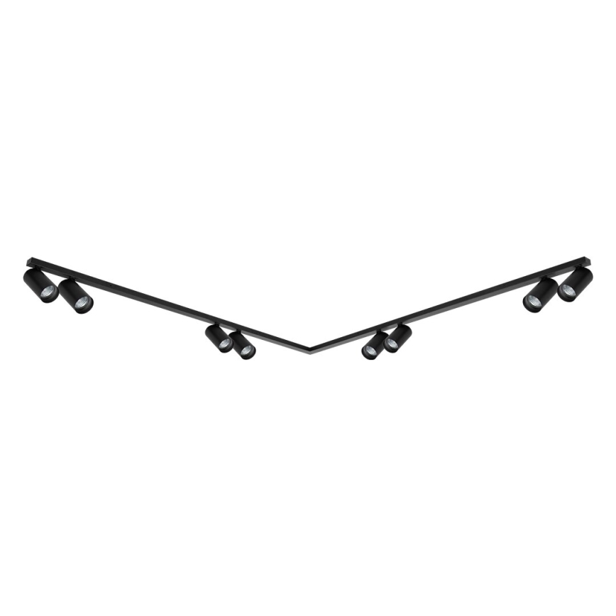 Strahler HERO SPOT 8xGU10/9W/230V schwarz
