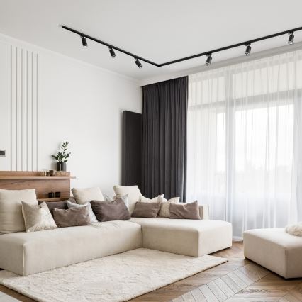 Strahler in Schienensystem 4xGU10/25W/230V 2 m schwarz