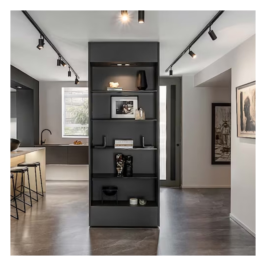 Strahler in Schienensystem 4xGU10/25W/230V schwarz