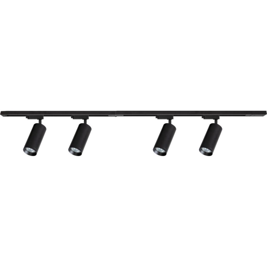 Strahler mit Schienensystem MICA 4xGU10/10W/230V schwarz