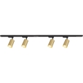 Strahler mit Schienensystem PIPE 4xGU10/10W/230V golden/schwarz