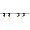 Strahler mit Schienensystem PIPE 4xGU10/10W/230V schwarz