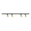 Strahler mit Schienensystem VOLF 4xGU10/10W/230V golden/schwarz