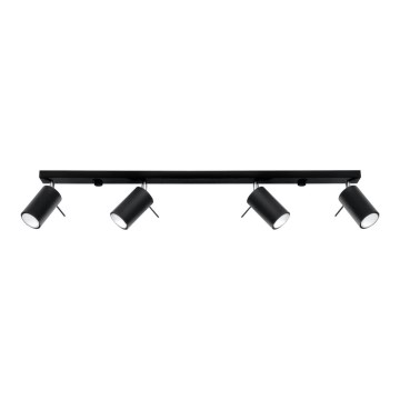 Strahler RING 4L 4xGU10/10W/230V schwarz