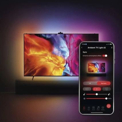 Streifen (LED RGBIC) für TV-Gerät GoSmart LED/24W/230V 65“
