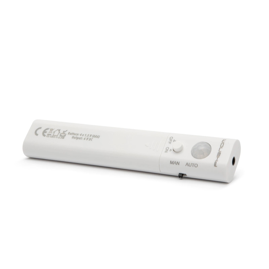 Striscia LED con sensore di movimento 1m LED/2,4W/6V 4xAAA 3000K