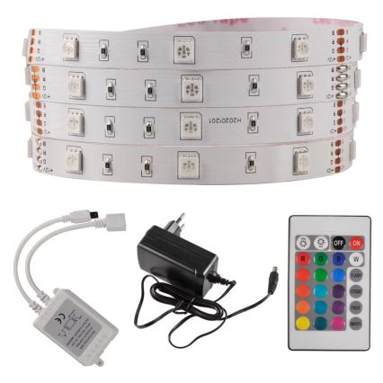 Striscia LED RGB dimmerabile 5m LED/18W/12V IP20 + T