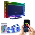Striscia LED RGB dimmerabile per TV LED/6W/5V Wi-Fi Tuya + telecomando 0,5m