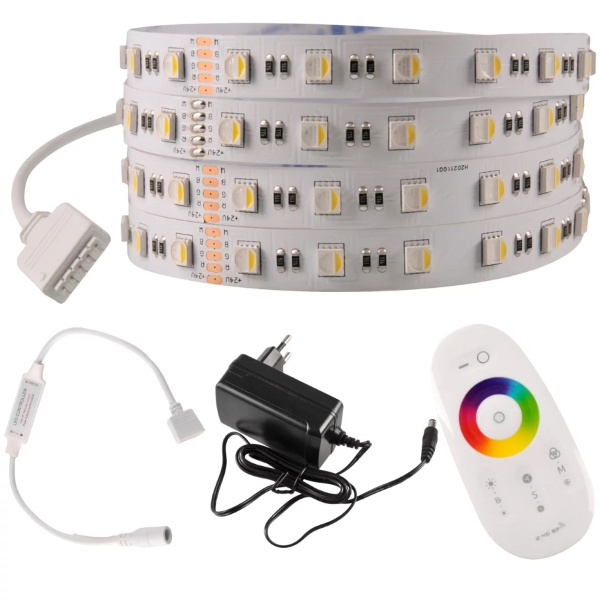 Striscia LED RGBW Dimmerabile 3m LED/22W/24/230V + telecomando