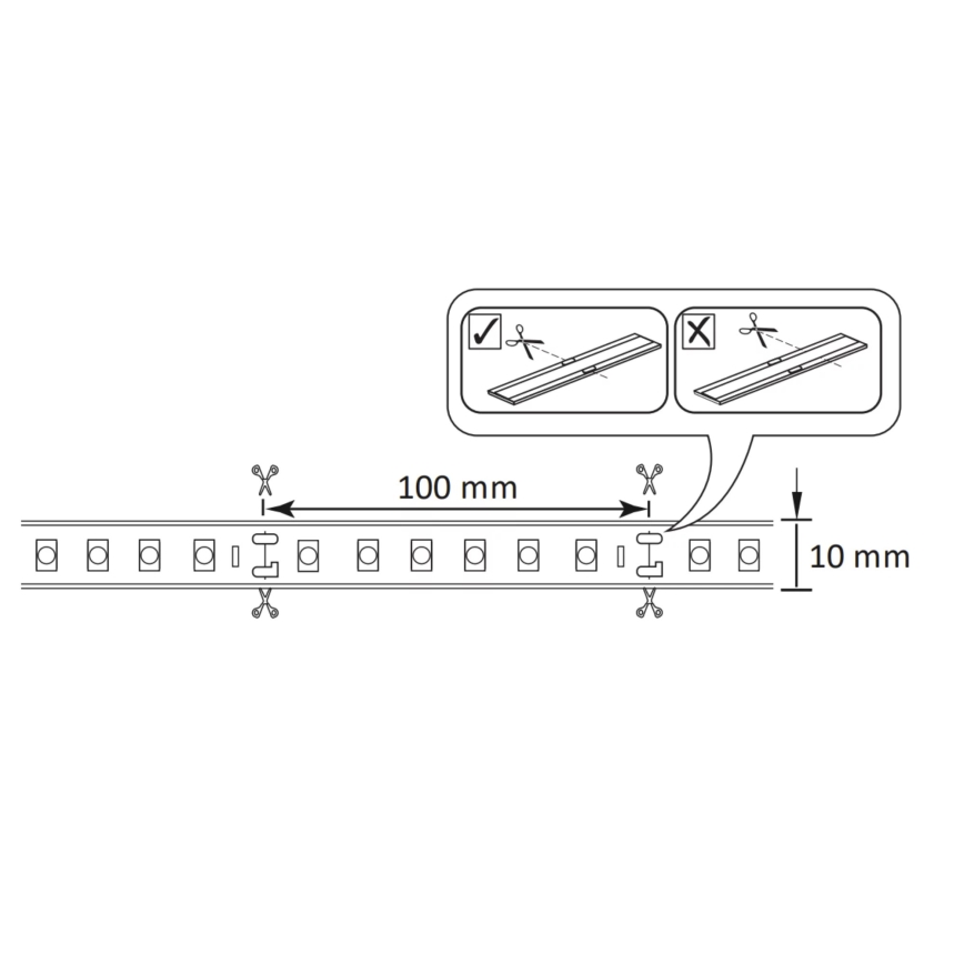 Striscia LED RGBW Dimmerabile 5m LED/24W/12V IP65