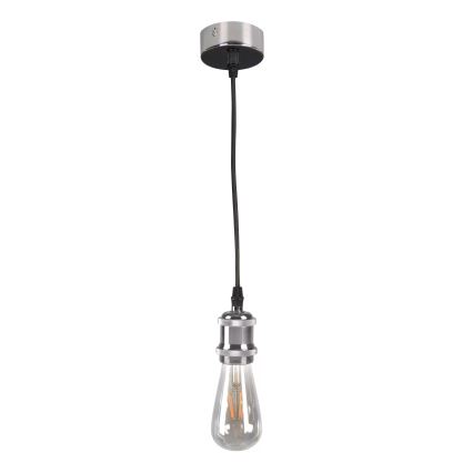 Stromkabel 1xE27/20W/230V glänzendes Chrom