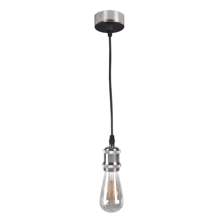 Stromkabel 1xE27/20W/230V glänzendes Chrom