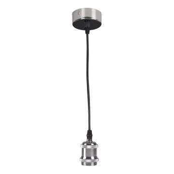 Stromkabel 1xE27/20W/230V glänzendes Chrom